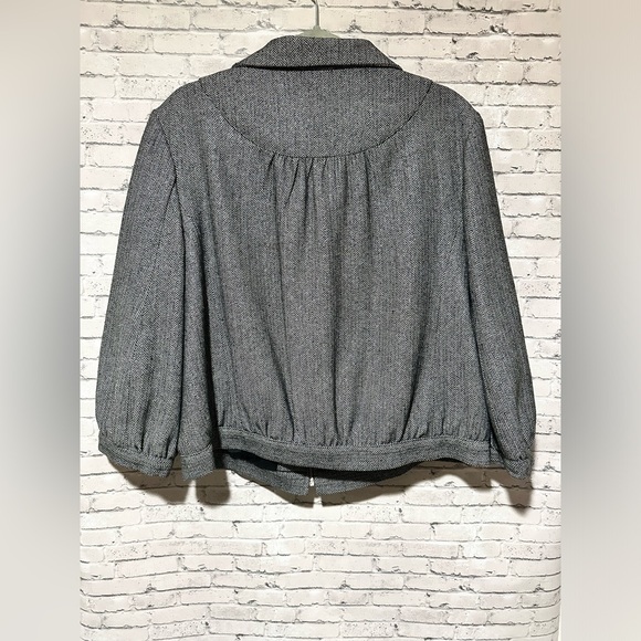 Style & Co Grey Zip Up Blazer / Jacket  Size 16 - Picture 2 of 4